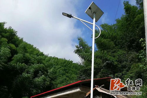 双牌倪家洞村完成农村路灯亮化工程 助推乡村振兴